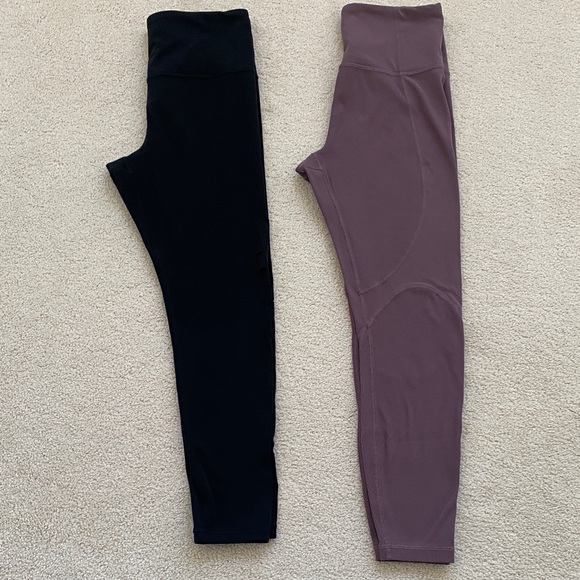 Athleta Black and Mauve Leggings 7/8 length - Picture 13 of 13